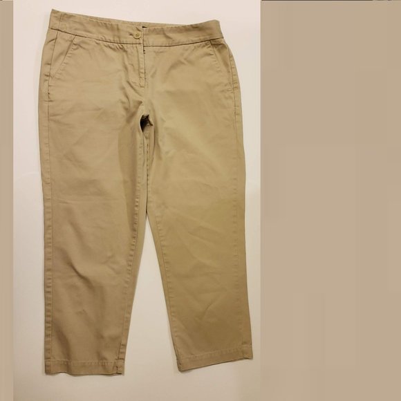 Tommy Bahama Gemma Fit Cropped Khaki Pants w31x23 - Picture 1 of 8